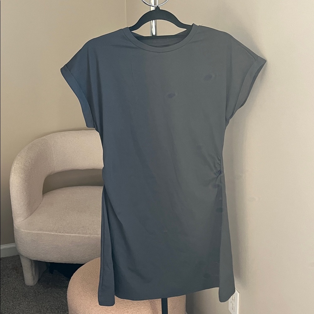 Casual Black T-Shirt Dress